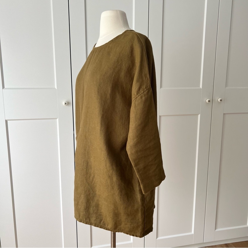 Elizabeth Suzann Long Sleeve Harper Tunic in Midweight Linen sz XX… - Picture 7 of 15